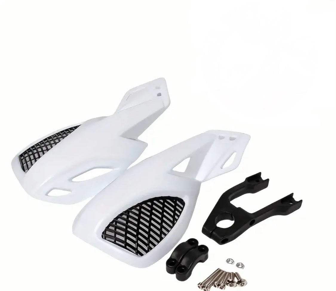 Protege main motocross universel blanc