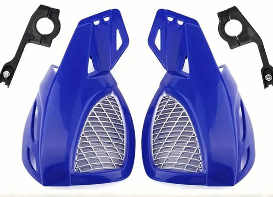 Protege main motocross universel bleu