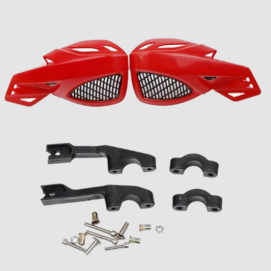 Protèges mains motocross universel rouge