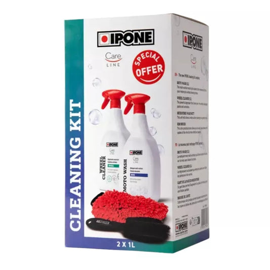 Cleaning kit Ipone : Kit nettoyant complet moto